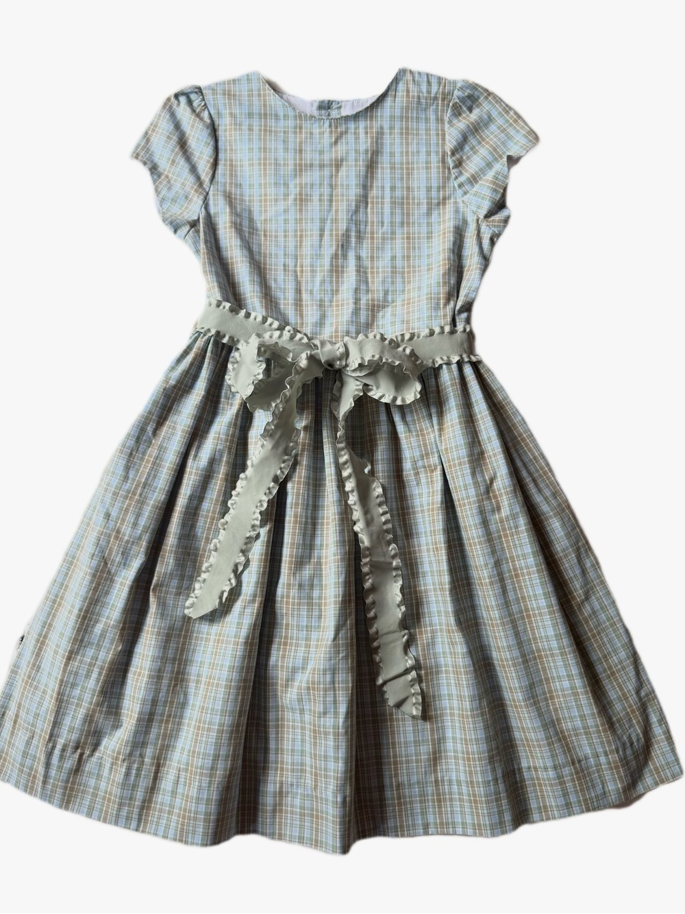 The Bailey Boys Girls Brownstone Plaid Dress Size 8 EUC